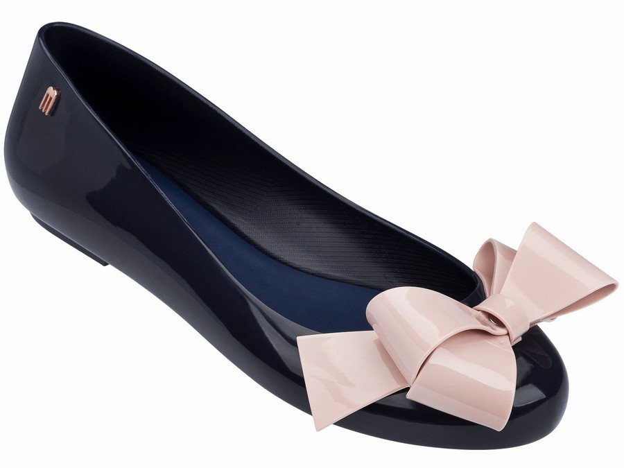Bailarinas Melissa Space Love Bow Mujer - Azul Marino - Argentina DOH-396021